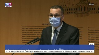 Brífing M. Žilinku po vymenovaní za generálneho prokurátora