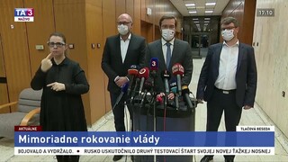 TB po mimoriadnom rokovaní vlády o sprísnení opatrení