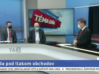 Vláda pod tlakom obchodov / Stav nemocníc, vyčerpanosť lekárov / Pomoc cestovnému ruchu