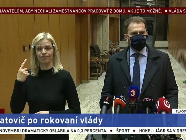 TB premiéra I. Matoviča po rokovaní vlády o zákaze vychádzania