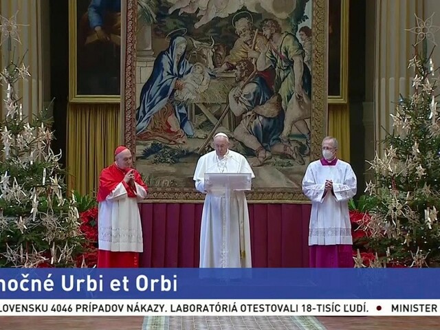 Vianočné Urbi et Orbi pápeža Františka