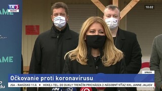 TB prezidentky Z. Čaputovej o očkovaní na Slovensku