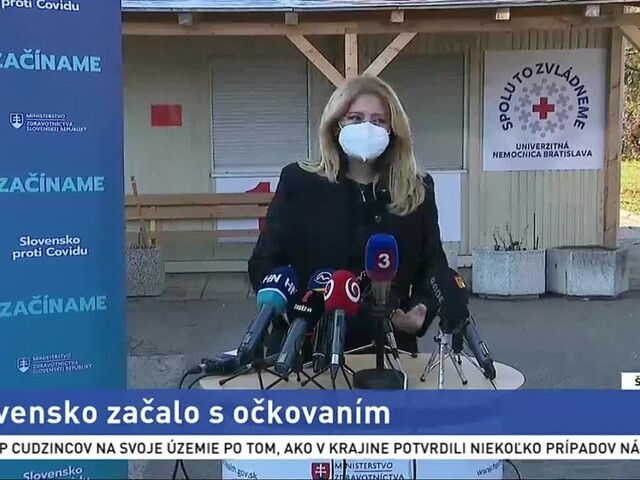 Vyjadrenie prezidentky Z. Čaputovej po zaočkovaní proti koronavírusu