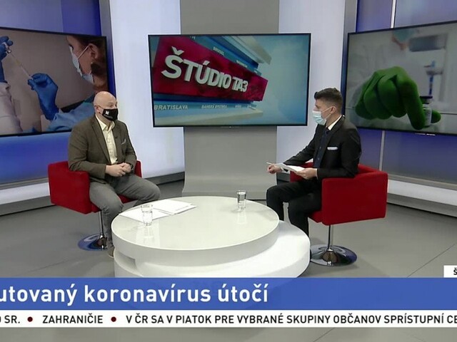 ŠTÚDIO TA3: Virológ SAV B. Klempa o zmutovanom koronavíruse