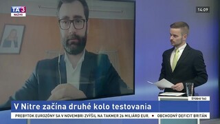 ŠTÚDIO TA3: Primátor Nitry M. Hattas o druhom kole testovania