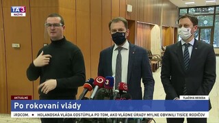 TB premiéra I. Matoviča po rokovaní vlády o celoplošnom testovaní