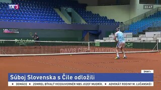 Pre nepriaznivú situáciu odložili tenisový súboj Slovenska a Čile