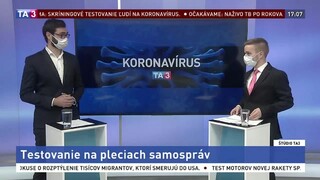 ŠTÚDIO TA3: M. Hattas o testovaní na pleciach samospráv