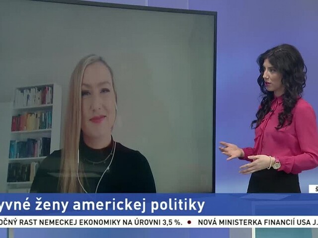 ŠTÚDIO TA3: Politická konzultantka A. Králová o vplyvných ženách politiky v USA