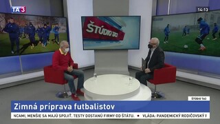 ŠTÚDIO TA3: Futbalový tréner M. Lešický o zimnej príprave futbalistov