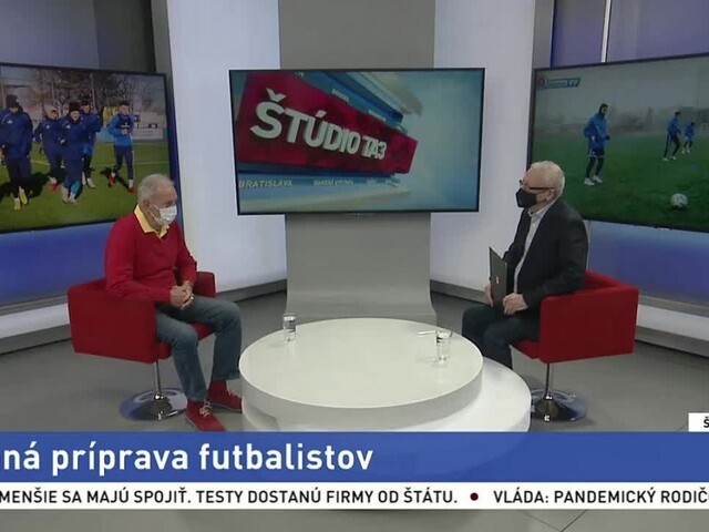 ŠTÚDIO TA3: Futbalový tréner M. Lešický o zimnej príprave futbalistov