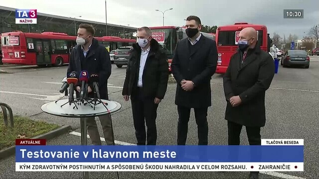 TB Primátora M. Valla o stave plošného testovania v Bratislave