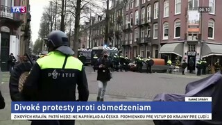 Zastavte lockdown, žiadali v Holandsku. Skončili aj na polícii