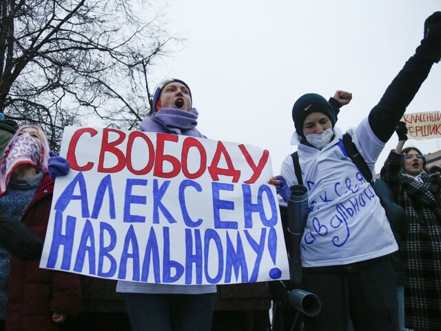 Chcú slobodnú krajinu. Ľudia protestujú za Navaľného prepustenie