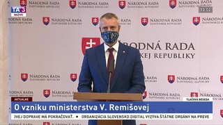 TB R. Rašiho o vzniku ministerstva V. Remišovej