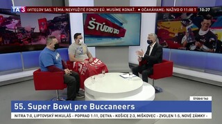 Štúdio TA3: P. Meluš a S. Gašparovič o 55. ročníku Super Bowlu