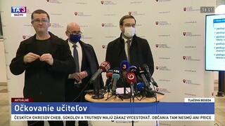 TB ministrov M. Krajčího a B. Gröhlinga o očkovaní učiteľov
