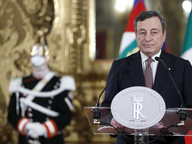 Bývalý šéf európskej banky Draghi prijal funkciu premiéra