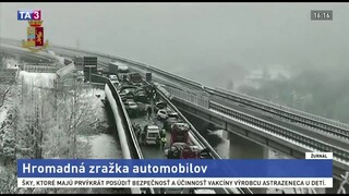 Mrazivé počasie má obete. Z Talianska hlásia hromadnú zrážku