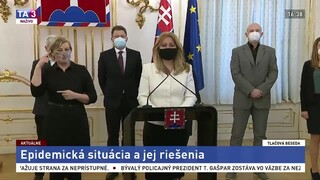 TB prezidentky Z. Čaputovej po stretnutí s expertmi v súvislosti s pandémiou