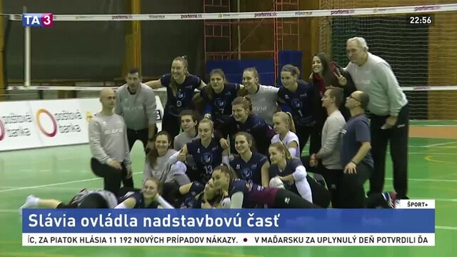 Nadstavbovú časť ovládli volejbalistky Slávie, zdolali Pezinok