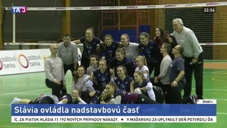 Nadstavbovú časť ovládli volejbalistky Slávie, zdolali Pezinok