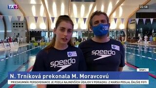 Slovenský rekord Moravcovej prekonala plavkyňa Trníková