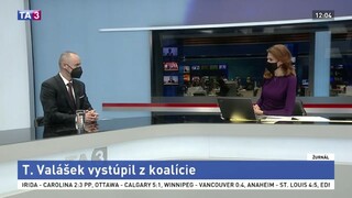 Tomáš Valášek v TA3 potvrdil, že poslancom ostáva
