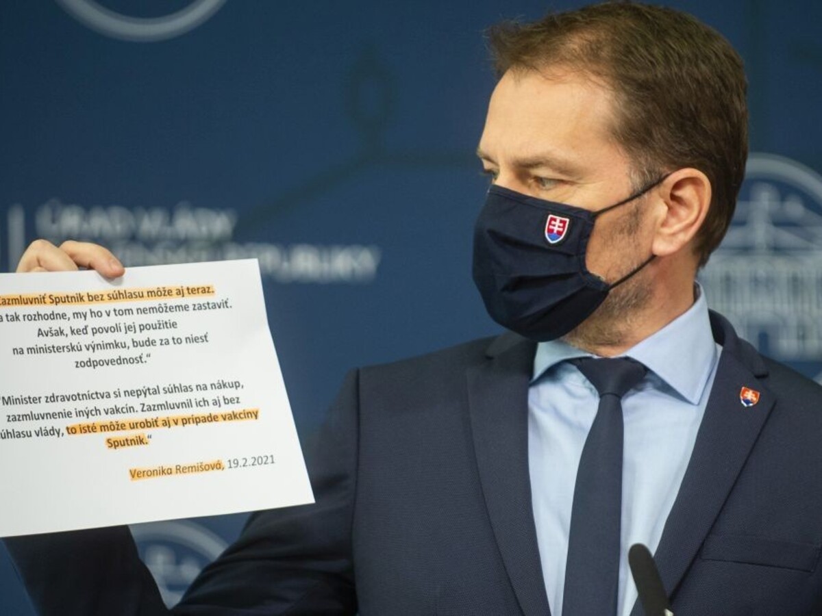 Matovič citoval Remišovú a Šeligu: Za ľudí neboli proti Sputniku