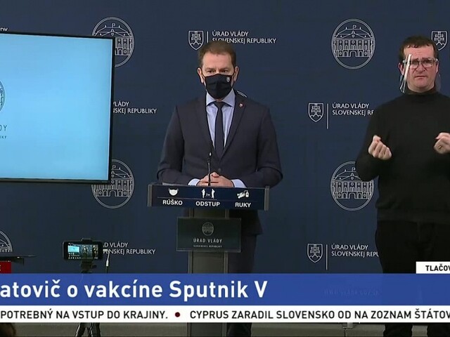 TB predsedu vlády I. Matoviča o vakcíne Sputnik V