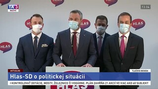 TB strany Hlas-SD o koaličnej kríze a nezvládaní pandémie