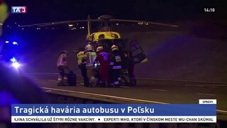 V Poľsku havaroval ukrajinský autobus. Hlásia obete i ranených
