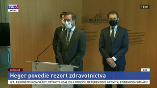Vyhlásenie I. Matoviča, E. Hegera a M. Krajčího po abdikácii ministra