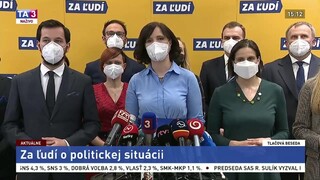 TB strany Za ľudí a jej predsedníčky V. Remišovej o koaličnej kríze