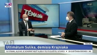 Sulík v TA3: Ak premiér odstúpi a vyzve ma na odchod, odídem