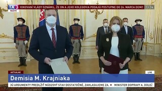 Vyhlásenie Z. Čaputovej po prijatí demisie ministra M. Krajniaka