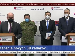 TB ministra obrany J. Naďa po obstaraní nových 3D radarov