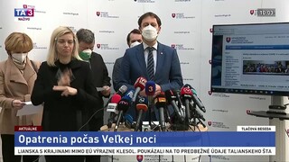 TB ministra E. Hegera aj k odporúčaniam počas Veľkej noci