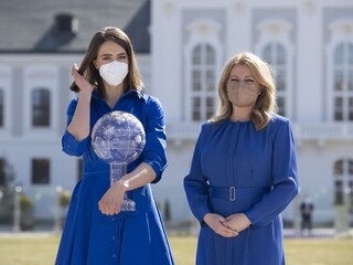 Čaputová prijala v paláci Vlhovú: Už nás nemôžete sklamať, len potešiť