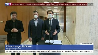 TB E. Hegera a R. Mikulca o opatreniach počas sviatkov