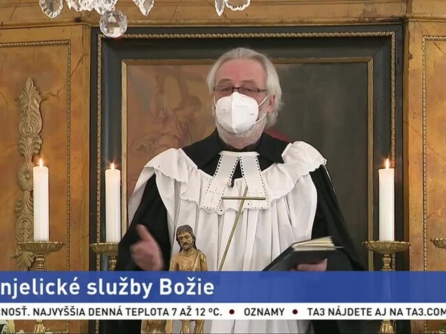 Evanjelické služby Božie z chrámu Božieho v Rači s farárom R. Hargašom