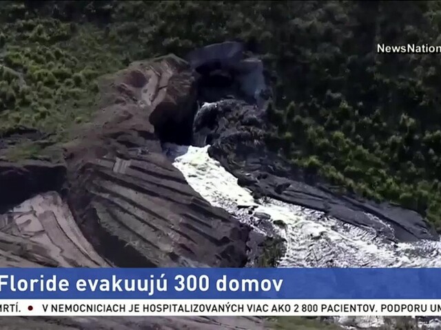 Na Floride evakuujú 300 domov, hrozí únik vody z toxickej nádrže
