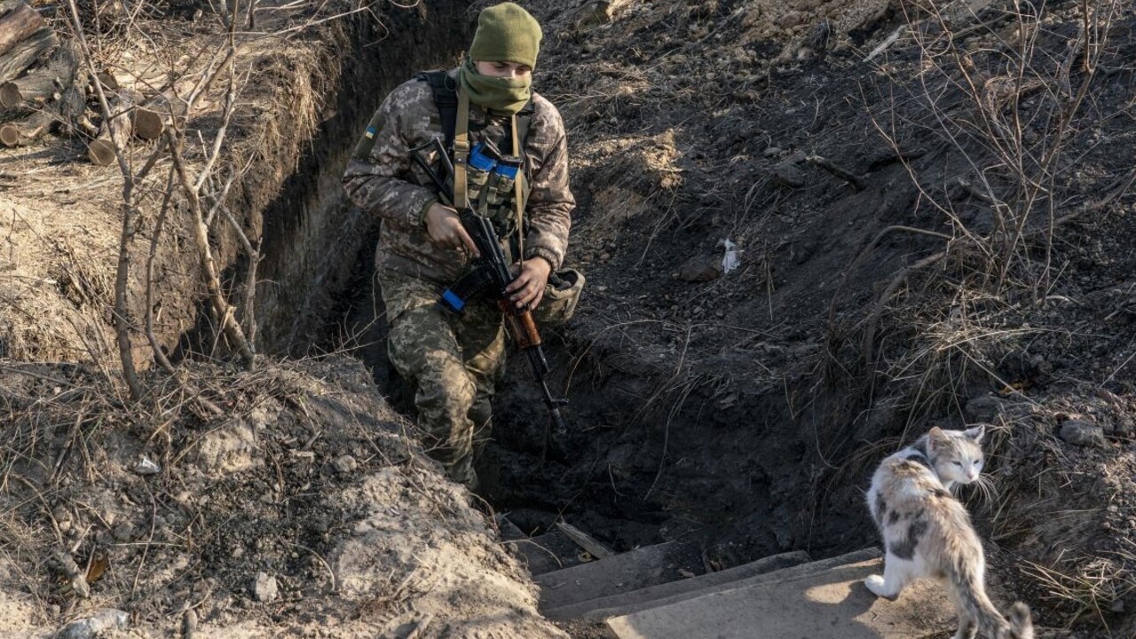 Ukrajina Rusko konflikt ukrajinský vojak 1140px (TASR/AP)