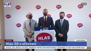 TB predstaviteľov strany Hlas-SD o očkovacej stratégii