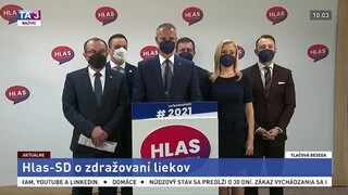 TB strany Hlas-SD o zdražovaní liekov i predĺžení núdzového stavu