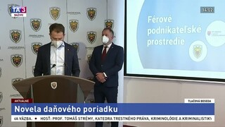 TB ministra financií I. Matoviča aj o novele daňového poriadku