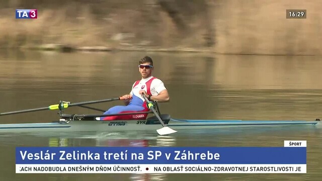 Veslár Zelinka skončil na podujatí Svetového pohára tretí