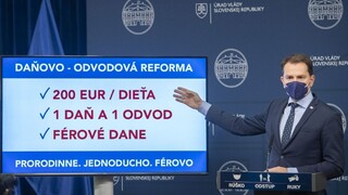 Matovič predstavil základ reformy: 200 eur na dieťa a férové dane