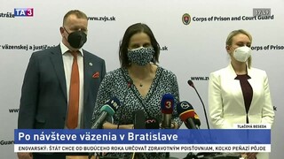 TB M. Kolíkovej a B. Kollára po návšteve väzenia v Bratislave
