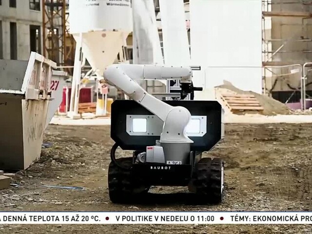 Modulárny mobilný robot zvládne vykonávať rôzne úlohy na stavbách